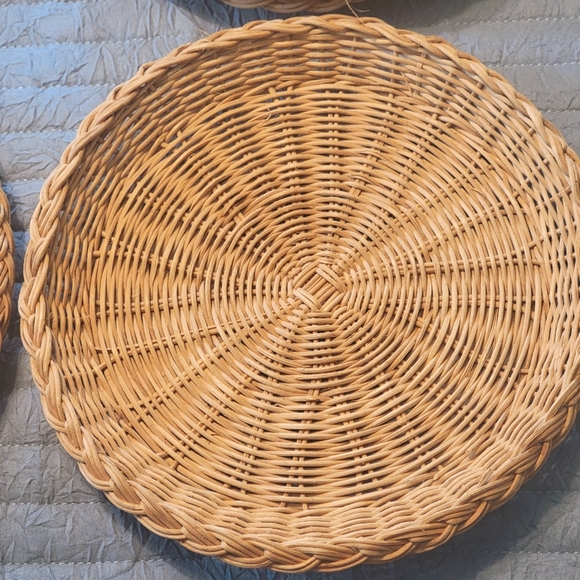 Accents Vintage Wicker Paper Plate Holders Poshmark